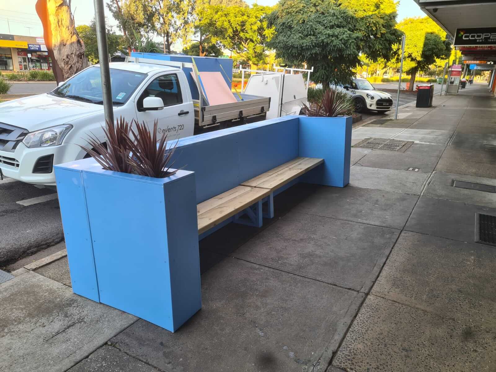Planter Box Bench Seat, Melton City Council