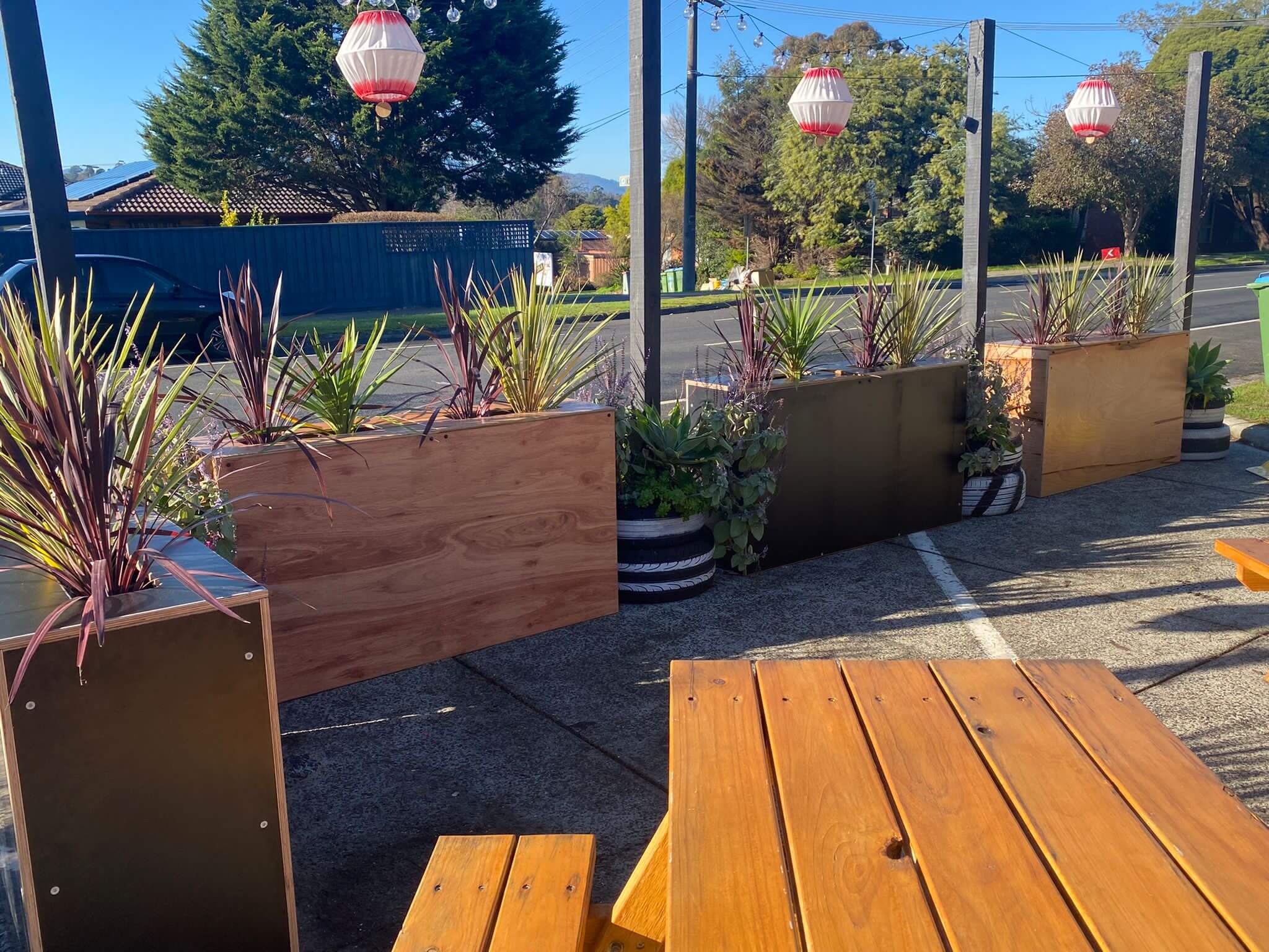 Common Room Planter Boxes, Marine Ply and Black Formply
