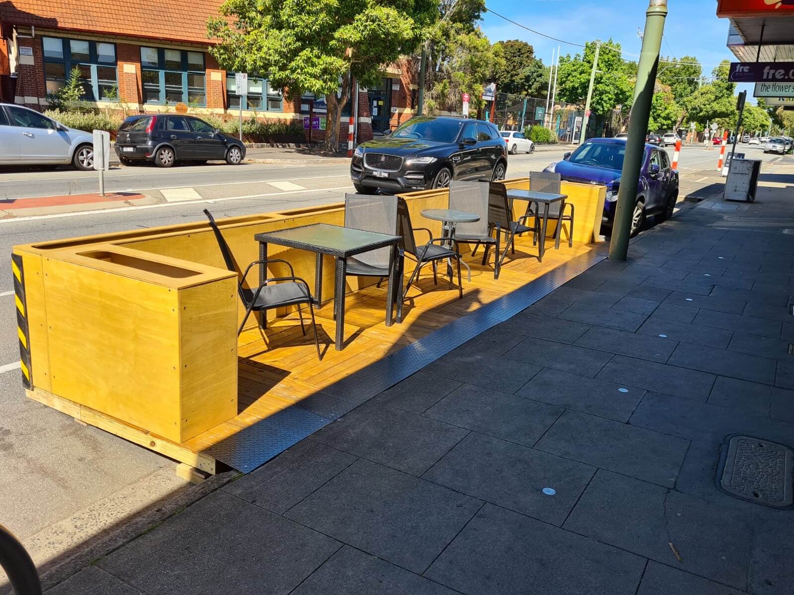 Elwood Lounge Parklet, Marine Ply 