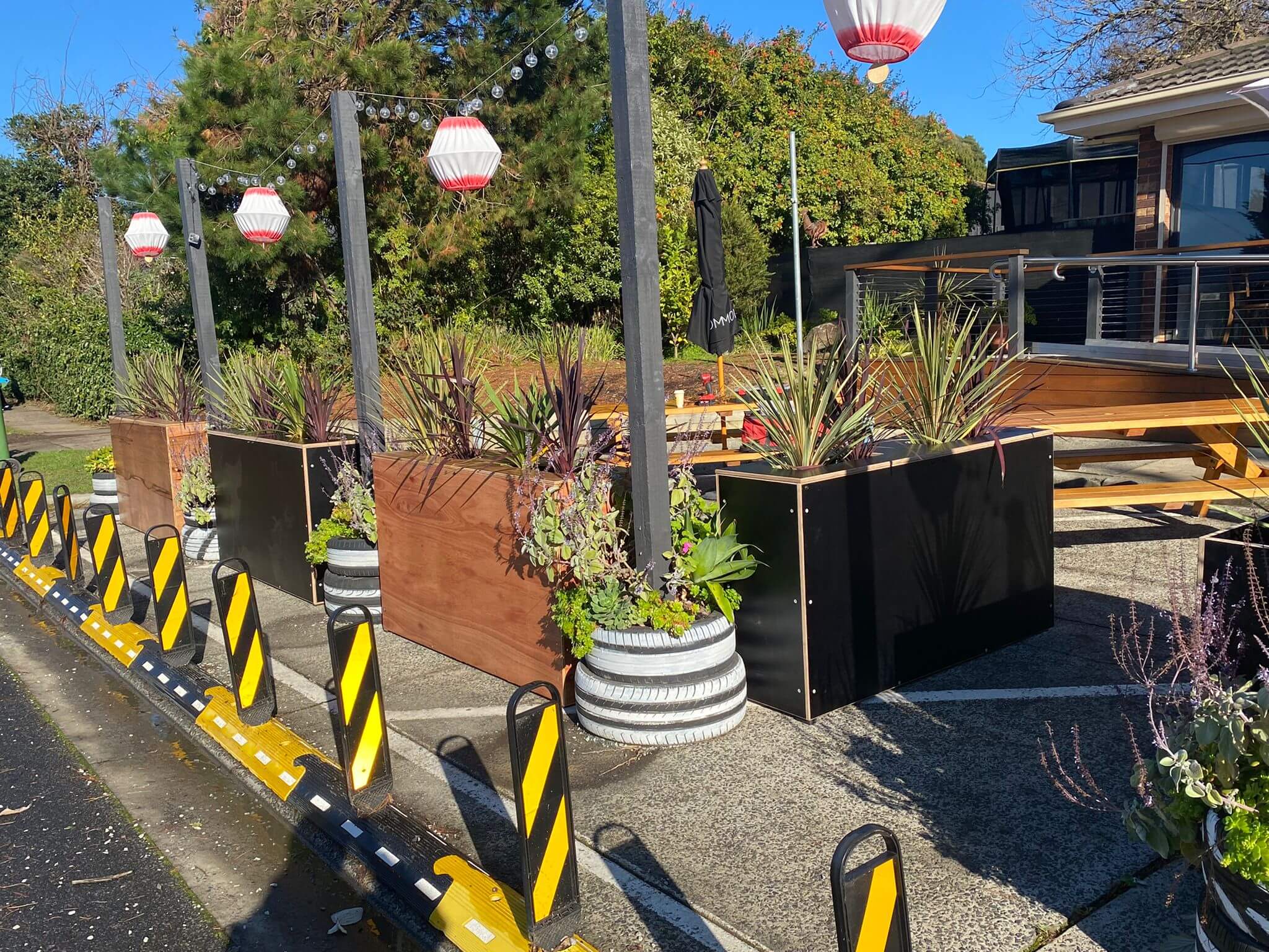 Common Room Planter Boxes, Marine Ply and Black Formply